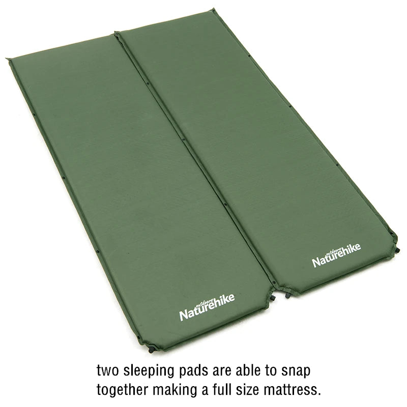 Naturehike Camping Self-Inflating Mattress 5cm Thick Foldable Hiking Airbed Off-Road Ultralight Waterproof Outdoor Sleeping Pad