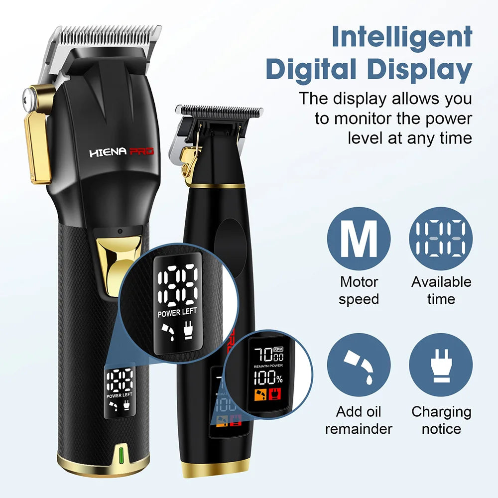 hiena hair cutting Wireless Adjustable Electric Hair Clipper Men's Professional Rechargeable Beard Hair Trimmer Hair Clipper