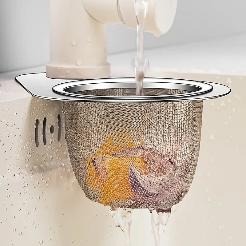 Kitchen sink dedicated swan drain basket, stainless steel hanging drain rack, dry wet separation hook, garbage filter basket