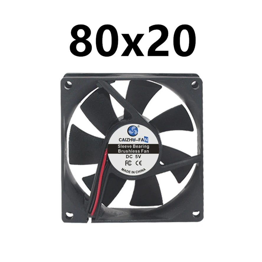 40MM 50MM 60MM 70MM 80MM 90MM 120MM Cooling Fan Brushless Motor Case Fan Quiet Fan 2PIN