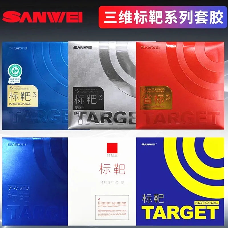 SANWEI Target Series Table Tennis Rubber Sticky Provincal Blue National Original SANWEI Ping Pong Rubber Sponge
