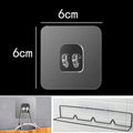 50-10Pcs Transparent Self-Adhesive Hooks Home Organization Storage Hook Waterproof Traceless Hanging Hook Kitchen Bathroom Hooks