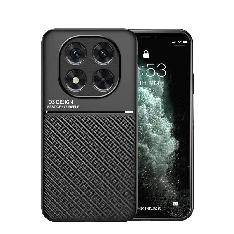 For Xiaomi Poco X7 5G Case Leather Soft Silicone Bumper Coque For Pocco Poko Little X7 X 7 PocoX7 Car Magnetic Holder Back Cover