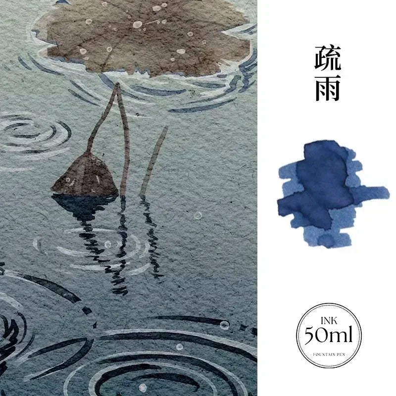 MAJOHN 20ml Shanghai Themed Glitter Ink for Fountain Pen Dip Pen Sketching Art Golden Particles Stationery School Supplies