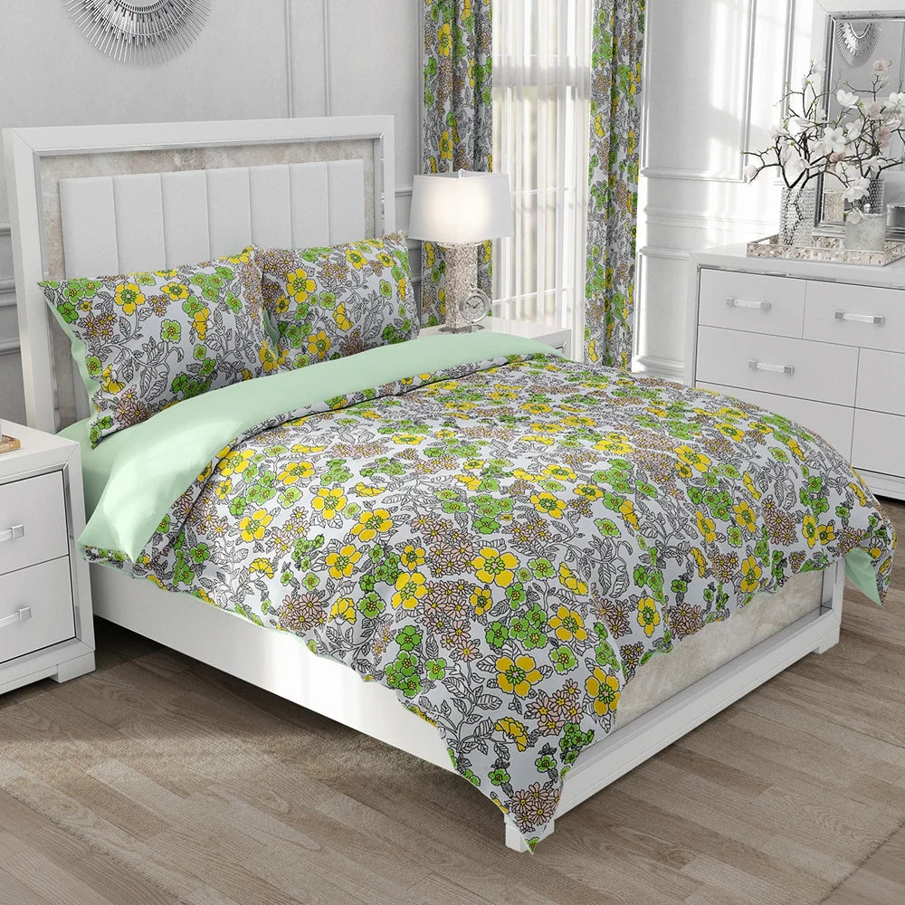 Nordic Linen Bedding set Duvet cover set King/Euro/240x220 size Bed Set Blanket/Quilt Covers for home Bedclothes bird