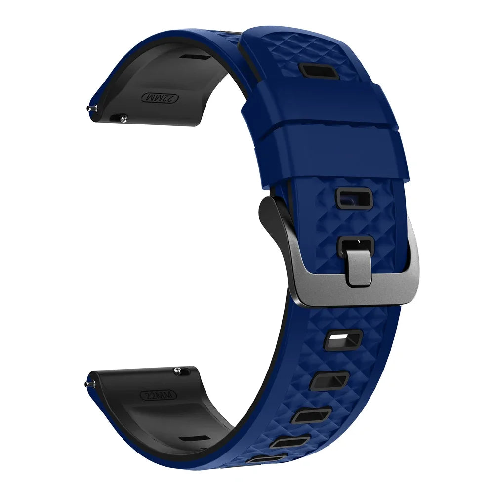 22mm Sport Slicone Strap For OnePlus Watch 3 2 2R 46mm Soft Bracelet For OPPO Watch X X2 4 Pro/Mi Watch 2 Pro S4 S3 S1 Watchband