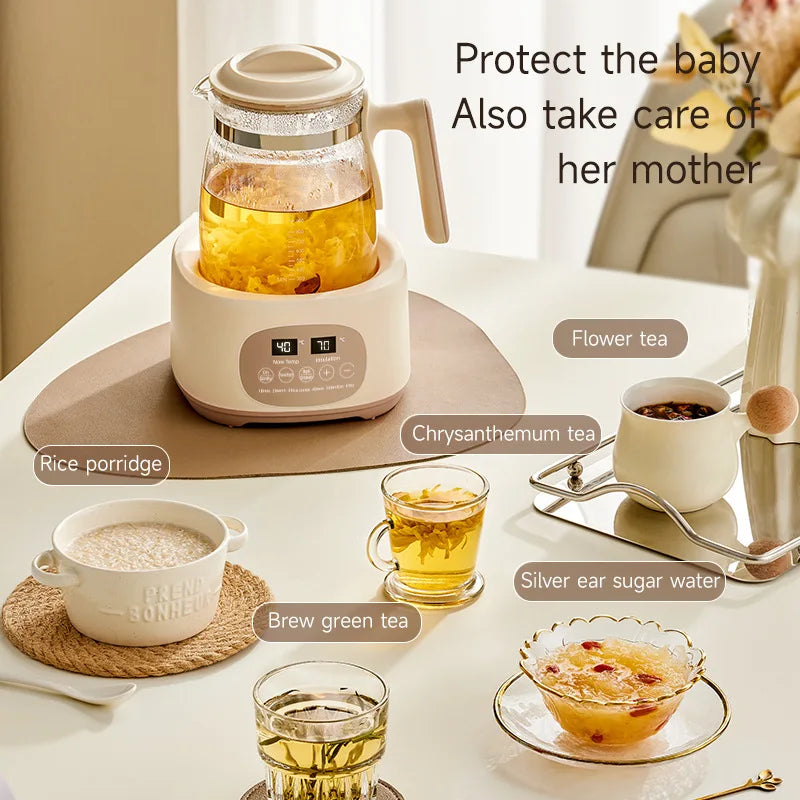 1300ml Electric Kettle Baby Constant Temperature Milk Regulator Multifunctional Electric Kettle 72h Thermostatic Kettle EU 220V