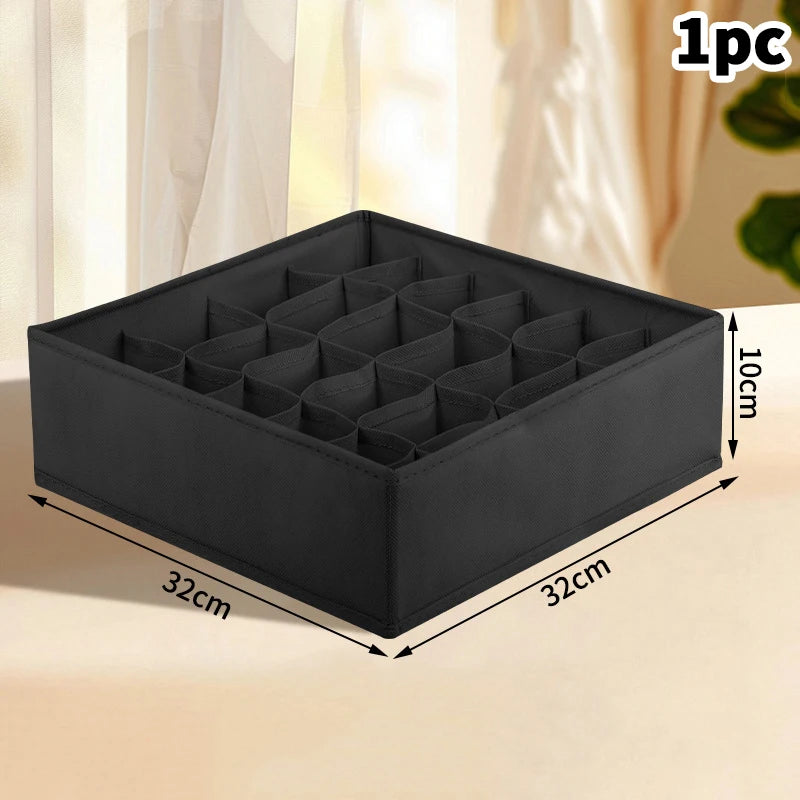 〔White〕Drawer Underwear Socks Bra Storage Box Clothes Storage Organizer Underwear Bag Wardrobe Box Cabinet Drawer Organizer