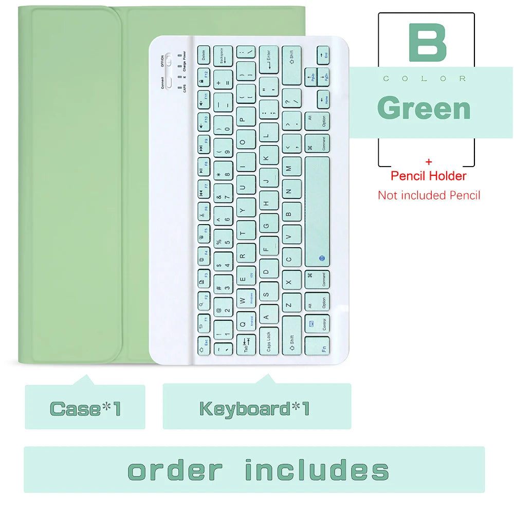 Keyboard Wireless Mouse Magic For iPad Pro 13 11 Case M5 M4 2026 M3 Air 13 11 5 4 10.2 9 8 7 Generation Case Bluetooth Keyboard