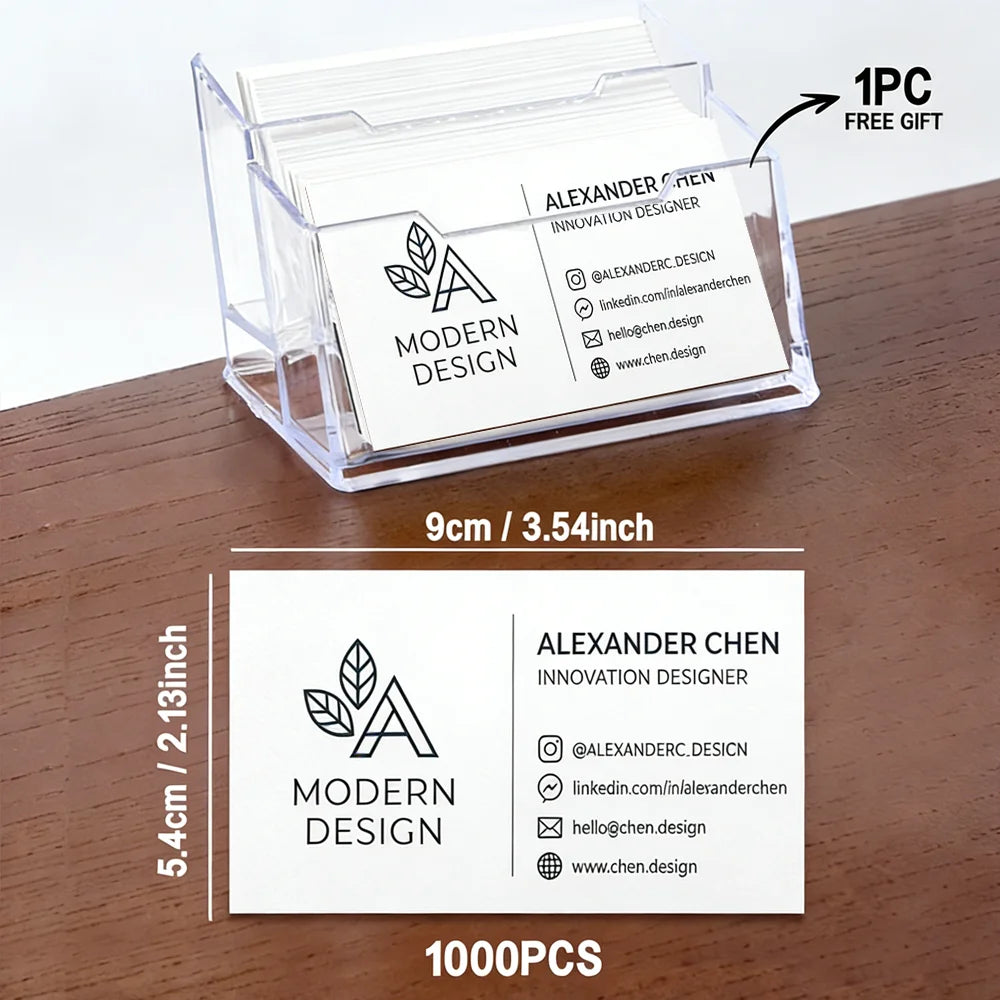 200pcs, Custom Business Cards/Cards, Desktop Business Cards, Thank You Cards, Matte Film Surface