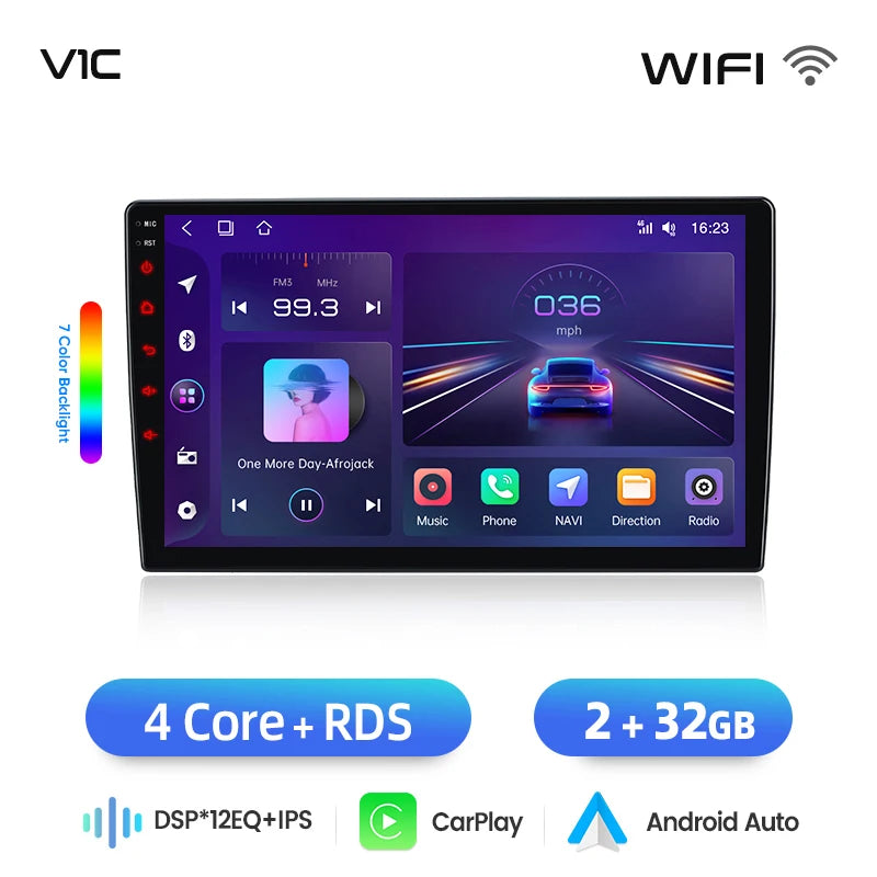Junsun Wireless CarPlay Android Auto Car Radio For Mercedes-Benz A-Class (W169) / B-Class (W245) / Sprinter (W906) / Vito (W639) Built-in Cooling Fan Android GPS Navigation Multimedia Player WiFi DSP RDS BT SWC IPS Touch Scre