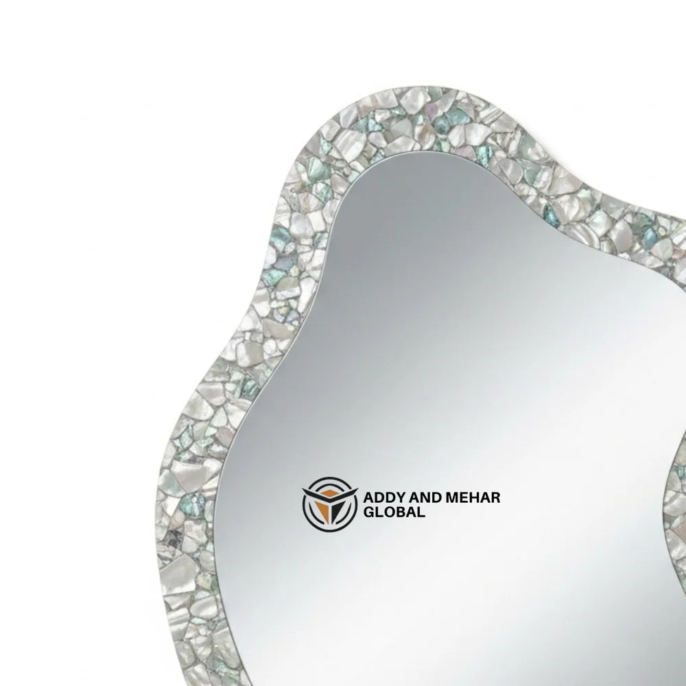 Luxury Art Deco Square MDF Handmade Wedding Wall Mirror with Eco-Friendly Decorative Design 5mm Thick Framed