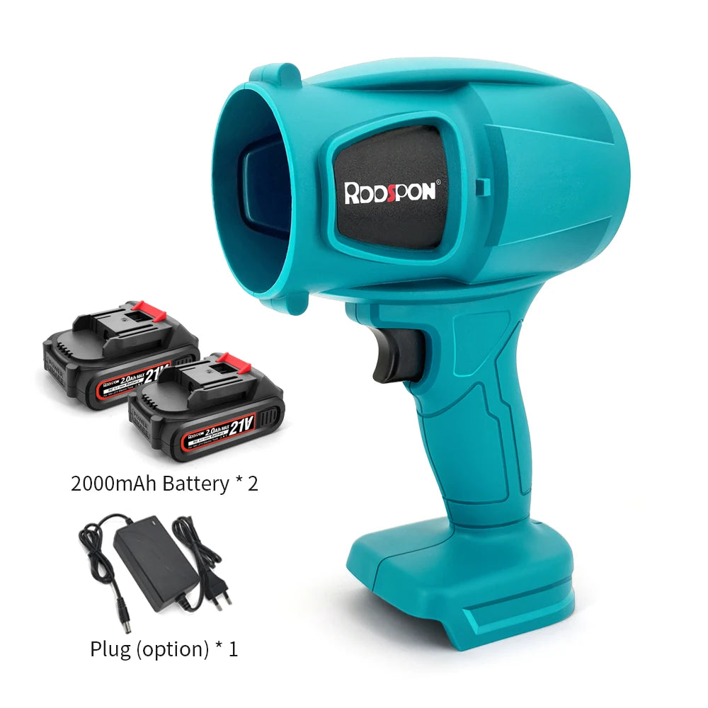Electric Turbo Fan Blowers Dust Removal Cordless Electric Air Blower Violent Handheld Power Tools for 21V Makita Lithium Battery