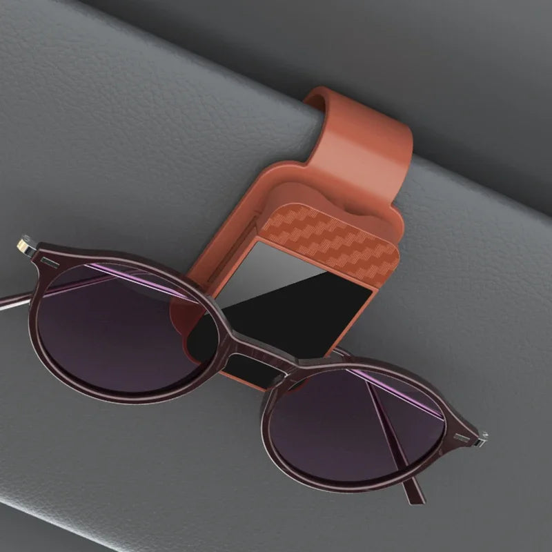 Car Sun Visor Sunglasses Clip Holder Stable Eyeglasses Hanger Card Ticket Organizer Interior Storage Clip Car Accessories