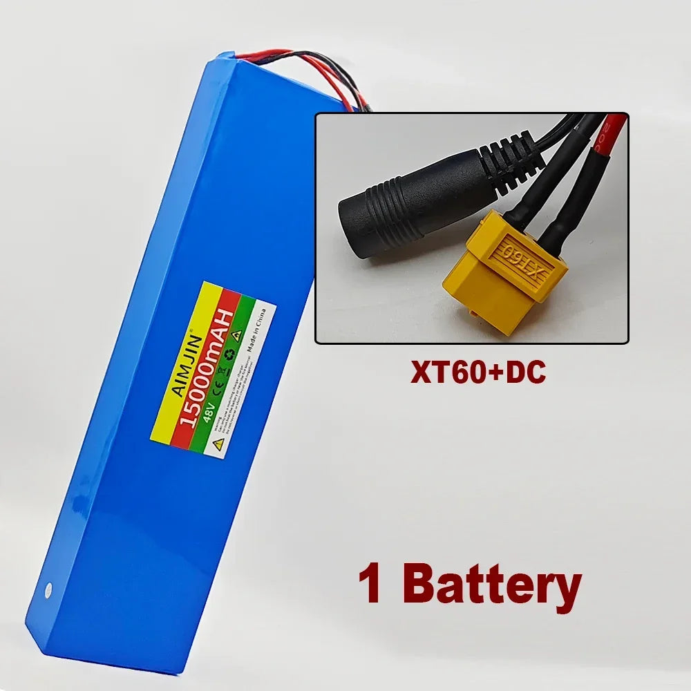 48V lithium-ion battery 48V 15Ah 1000W 13S4P lithium-ion battery pack for 54.6V for Citycoco BMS electric scooters