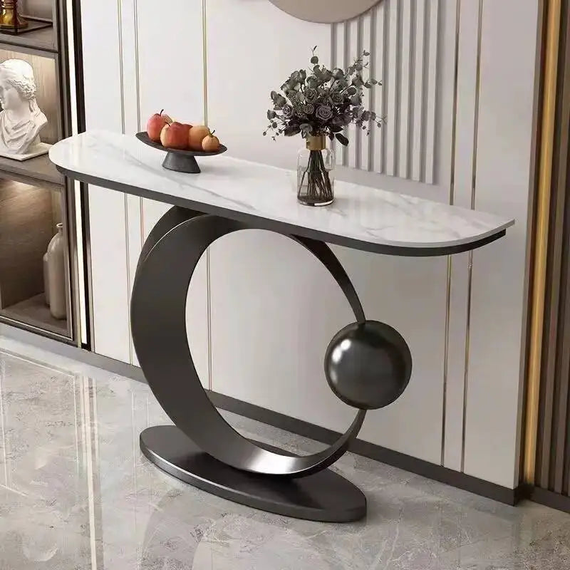 Luxury Modern Console Nordic Table Midcentry Center Lobby Console Table Hallway Entrance Wohnzimmer Tisch Living Room Furniture