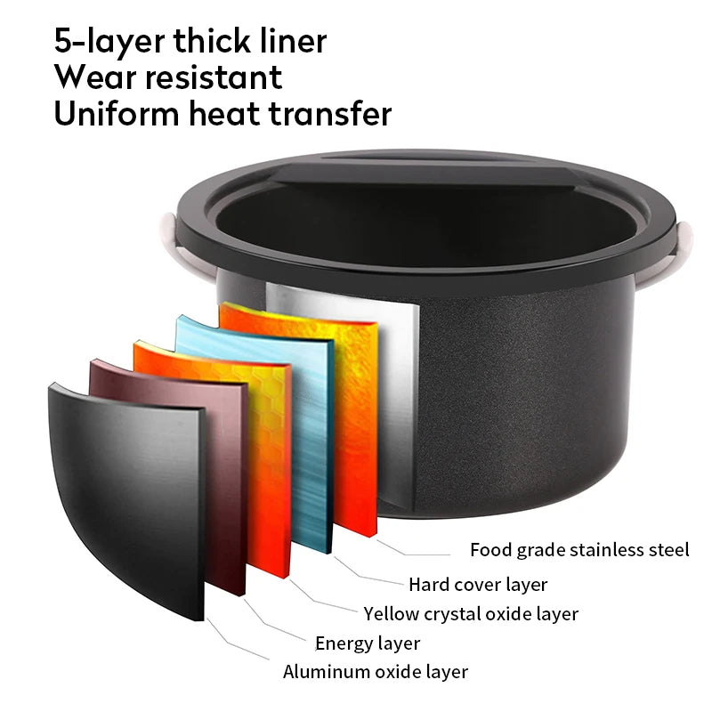 2026 New 500CC Wax Heater Warmer Hair Removal Wax Machine SPA Body Epilator Paraffin Wax Pot Smart LCD Temperature Display