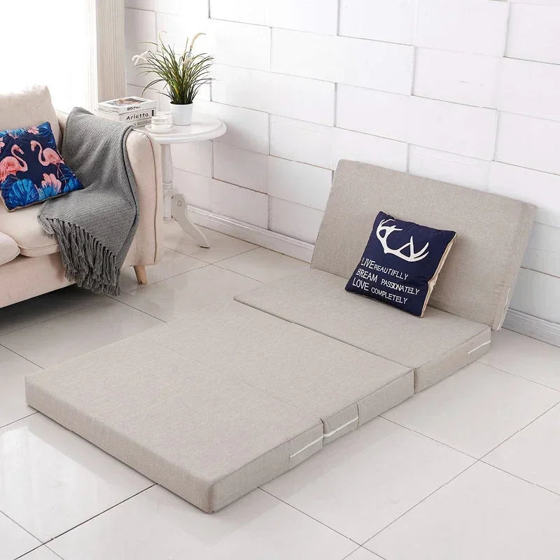 Simple Folding Mattress Foam Mat Tatami Yoga Pad Office Lunch Break Single Bed Furniture Foldable Sponge Mattresses