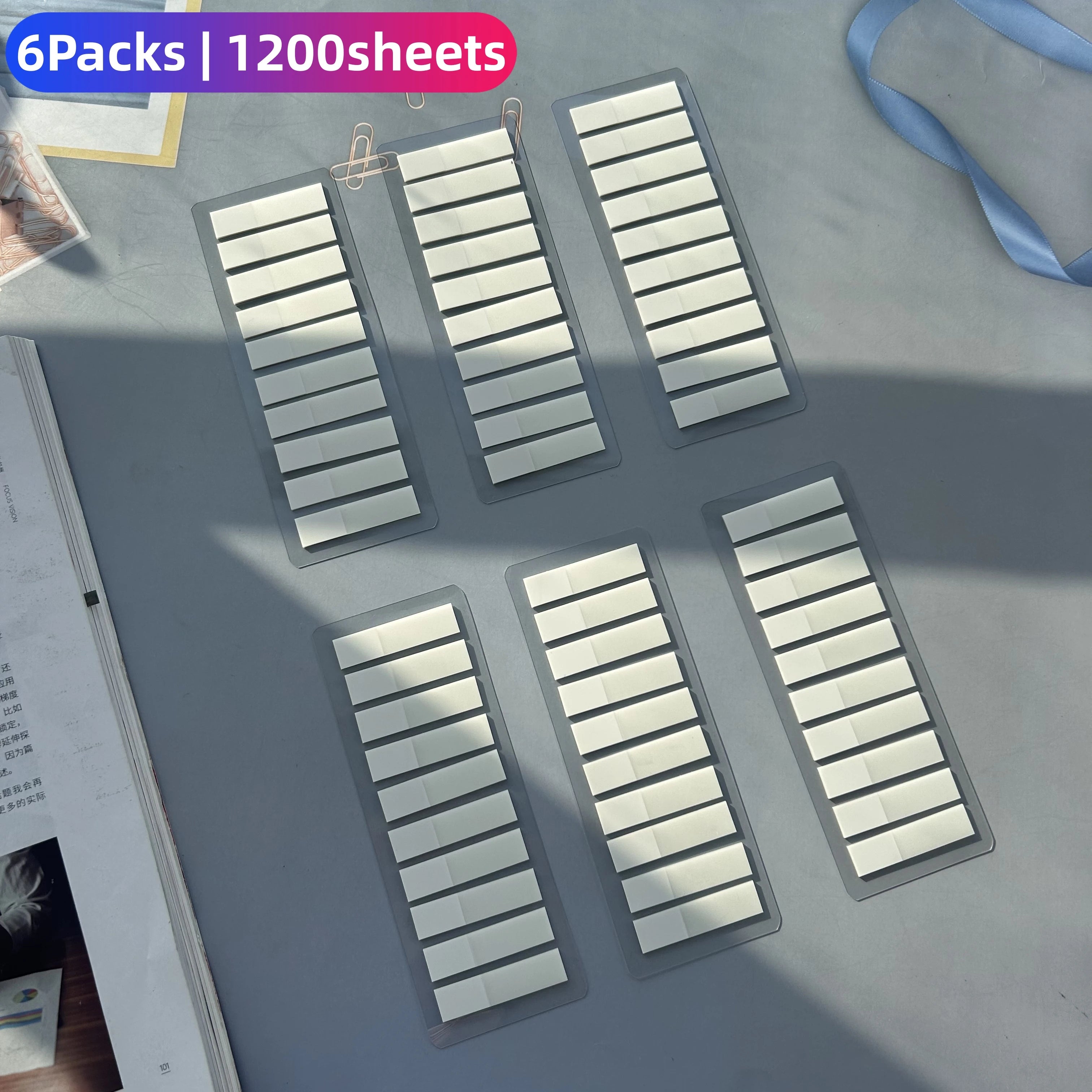 1200-3600 Sheets Sticky Notes Set with Ruler for Index Tabs Page Markers To Do List Planners School Office Stationery Supplies