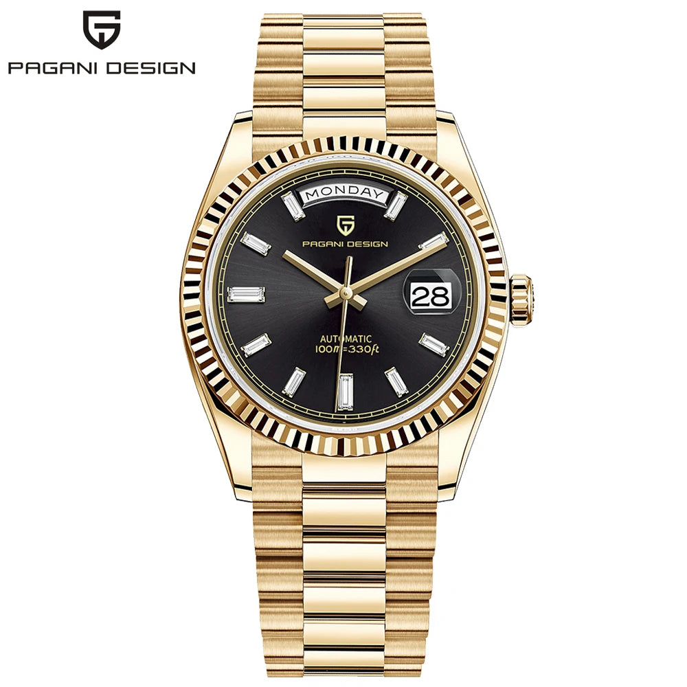 PAGANI DESIGN New Luxury Automatic Watch For Men Mechanical Wristwatch Sapphire crystal waterproof Stainless steel Men Watch