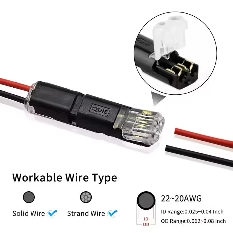 Premium Electric Wire Connector No Strip Line Cable Interconnection Detachable Automotive Terminal Plug Universal Grade Reliable