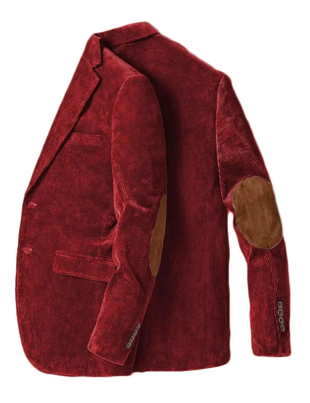 Men's Corduroy Blazer Single Breasted Men's Jacket with Elbow Patch Business Casual Jacket suit pants Spring Fall Sport Coats