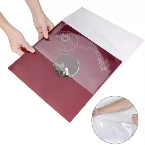 25-Piece 12-Inch Premium Vinyl Record Outer Sleeves 33T,Protective Storage LPs & Album Cover,No-Seal Design for Easy Access