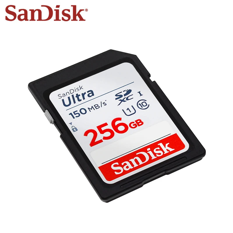 SanDisk Ultra SDXC UHS-I Card 64GB 128GB 256GB 512GB SDHC Memory Card 32GB for Camera Max 140Mb/s Original SD Card HD Video Card