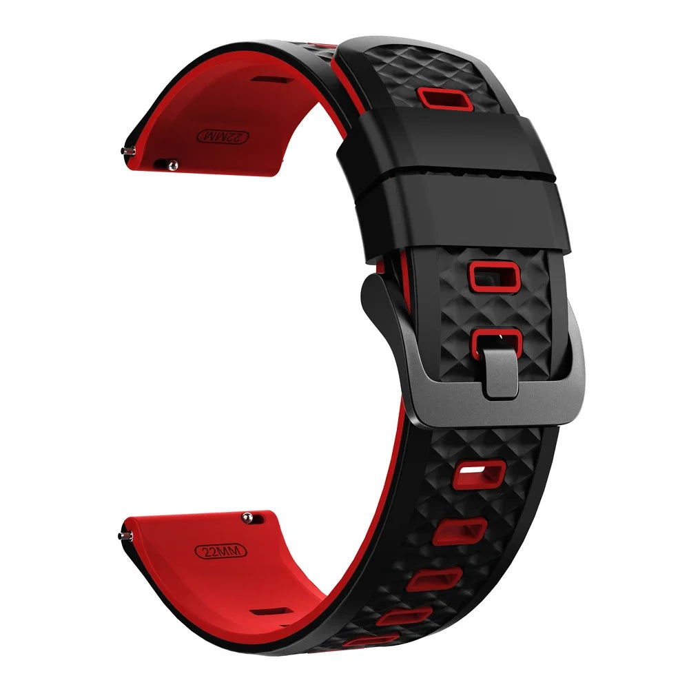 22mm Sport Slicone Strap For OnePlus Watch 3 2 2R 46mm Soft Bracelet For OPPO Watch X X2 4 Pro/Mi Watch 2 Pro S4 S3 S1 Watchband