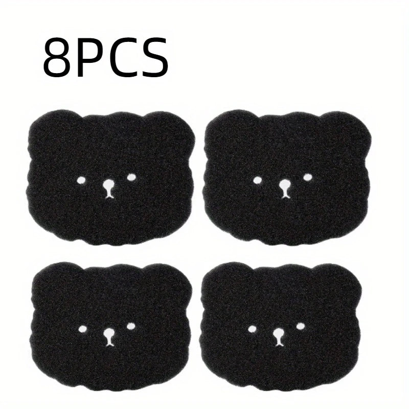 4/8PCS Pet Hair Remover Bear Shape Laundry Ball Washing Machine Lint Catcher Reusable Clothes Sofa Cat Dog Hair Cleaning Sponge