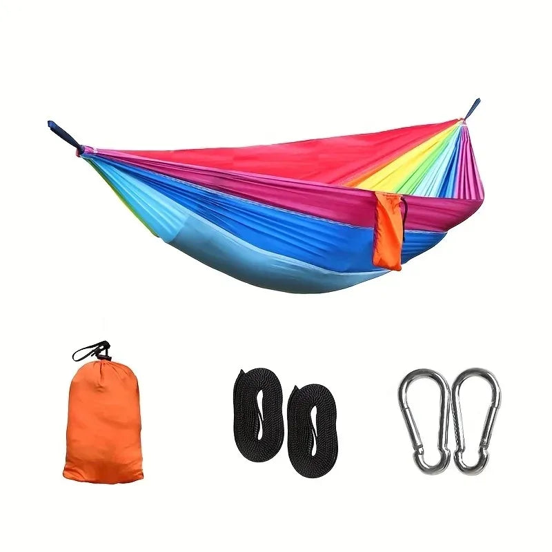 Hamaca portátil para acampar al aire libre, adecuada para mochilero, playa, patio trasero,  senderismo, todas las estaciones.