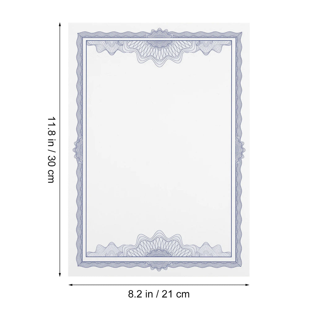 10Pcs Blank Certificate Paper Long Lasting for Class Diplomas and Sports Certificates Certificate Paper School Supply