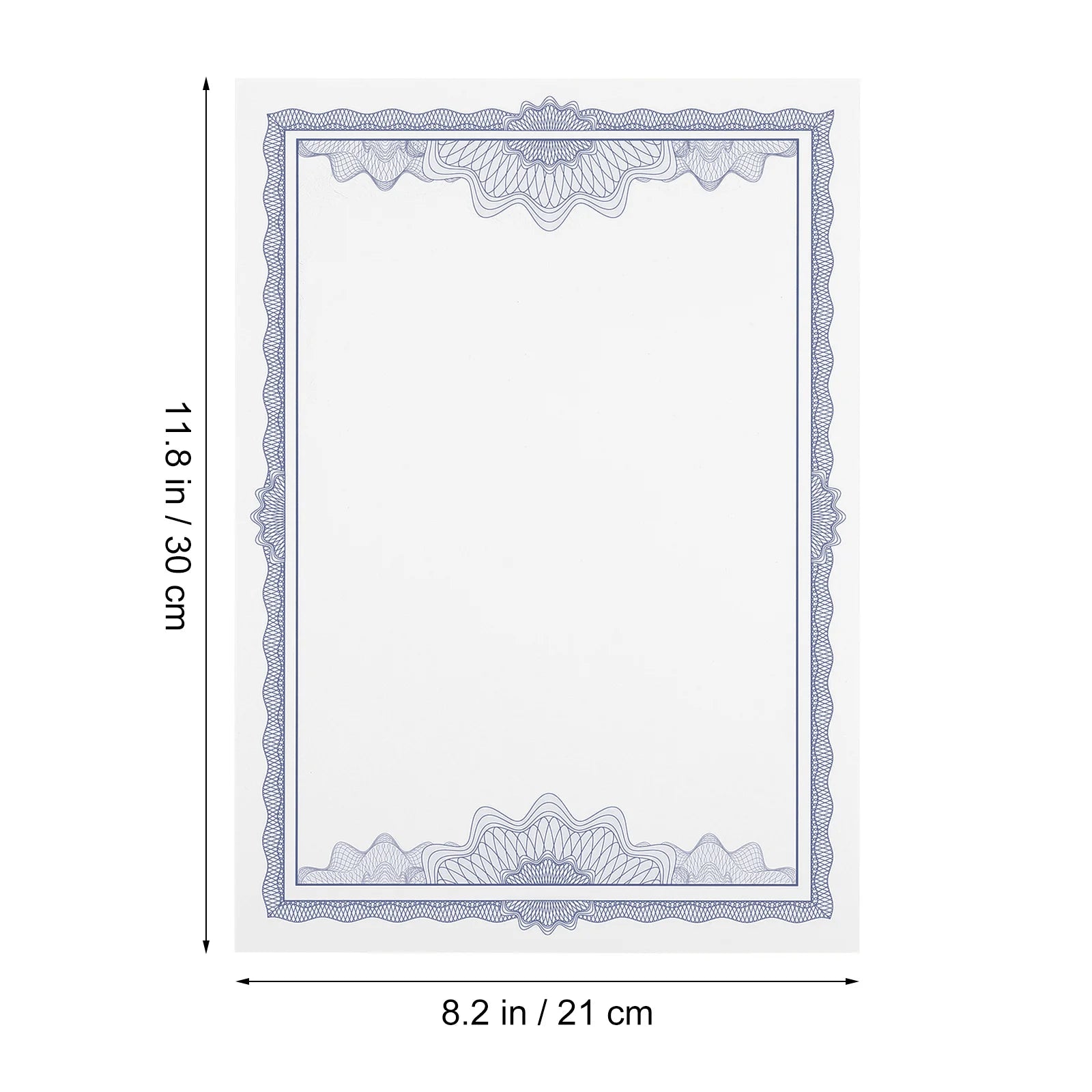 10Pcs Blank Certificate Paper Long Lasting for Class Diplomas and Sports Certificates Certificate Paper School Supply