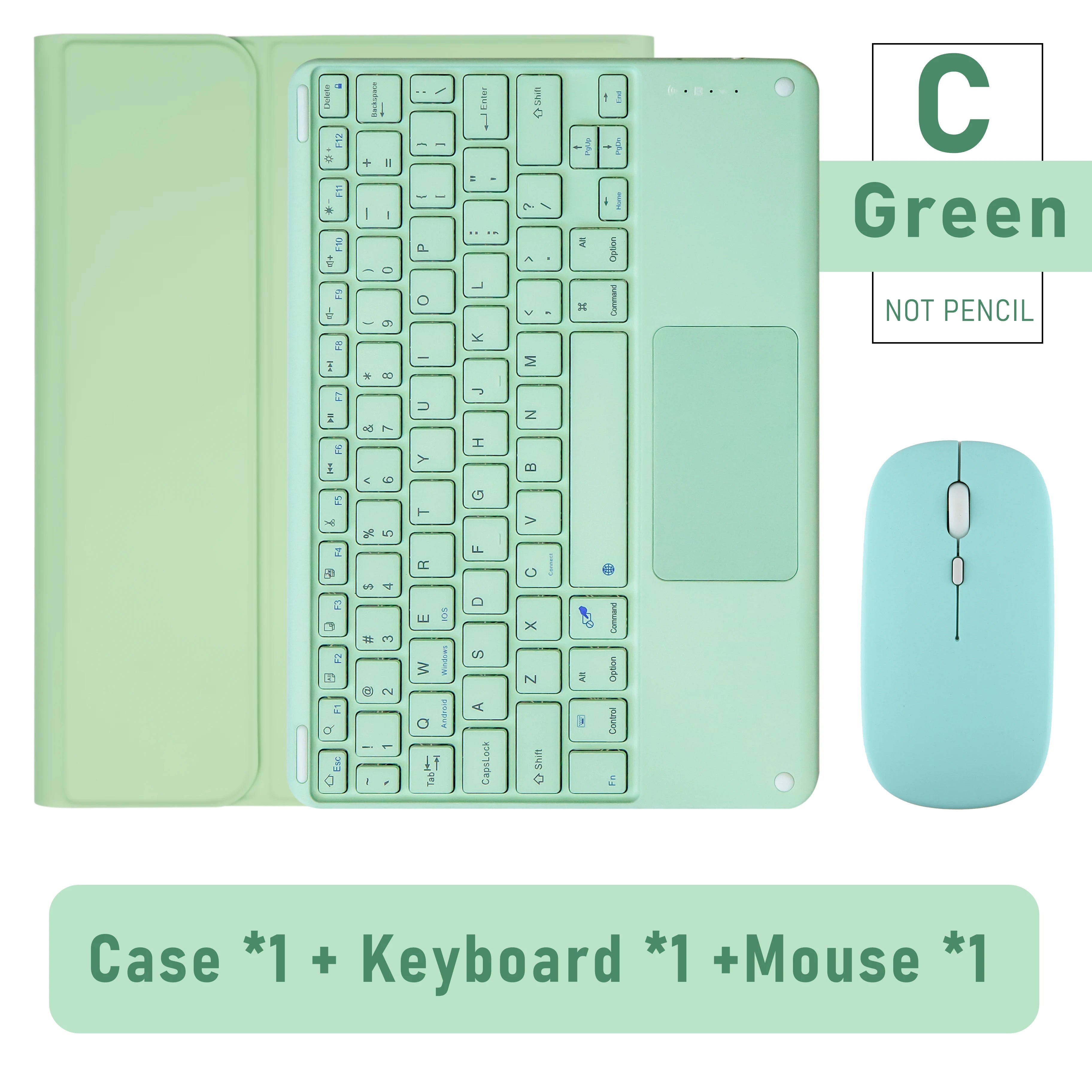Keyboard Wireless Mouse Magic For iPad Pro 13 11 Case M5 M4 2026 M3 Air 13 11 5 4 10.2 9 8 7 Generation Case Bluetooth Keyboard
