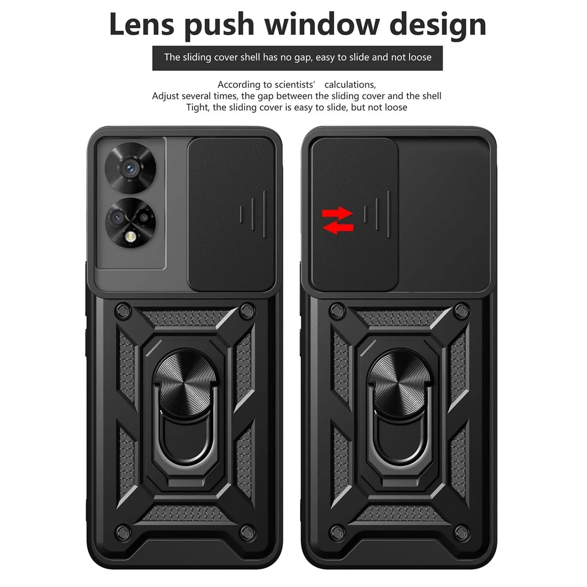 Armor Case For TCL 50 SE 40 SE 4G Cover Lens Protection With Ring Magnetic Holder Coque Fundas