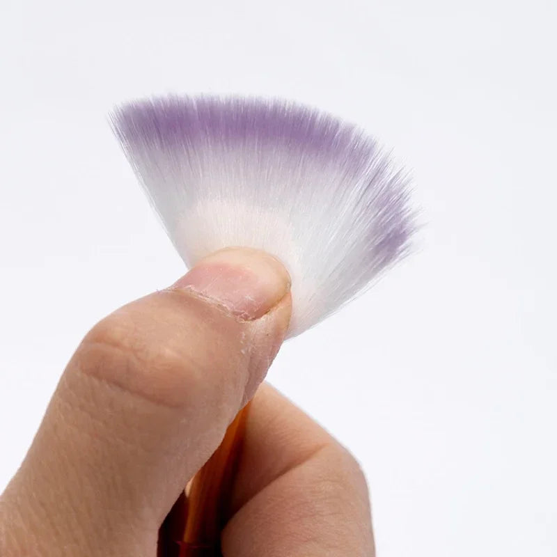 Ceramic Coloring Fan Brush Nylon Soft Bristles DIY Ceramic Underglaze Paint Painting Large-area Coloring Brush Glaze Tools
