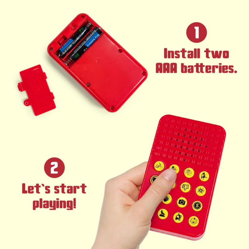 Novelty Toys Personality Button Voice Sound Box Prank Sound Generator Music Squeeze Box Toy Atmosphere Sound Generator Plaything