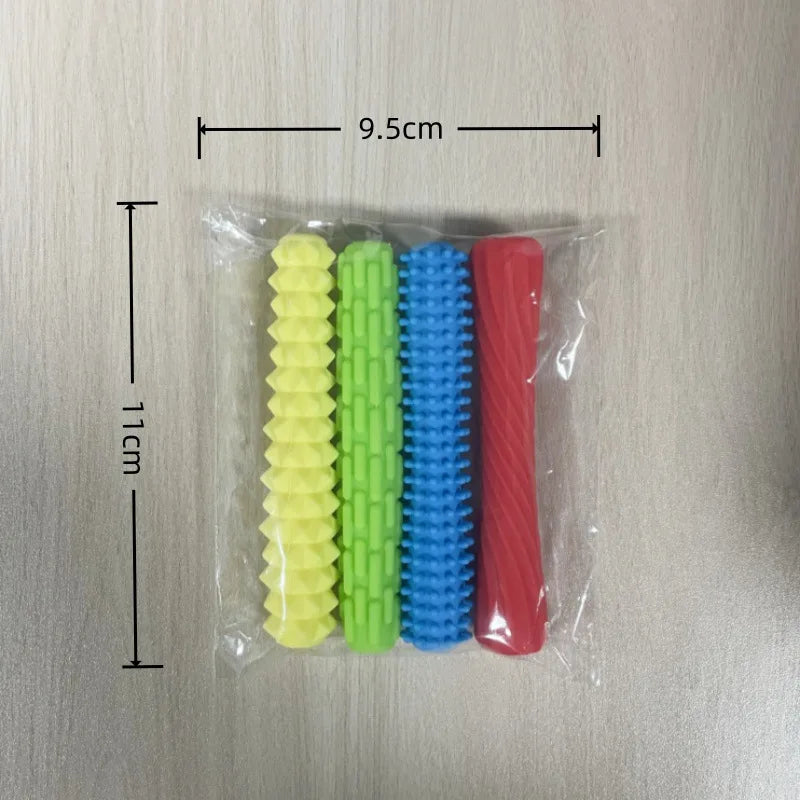Fashion Creative Hot-selling Fashion 4-piece Textured Silicone Pencil Holder Tactile ADHD and Autism Anxiety Relief