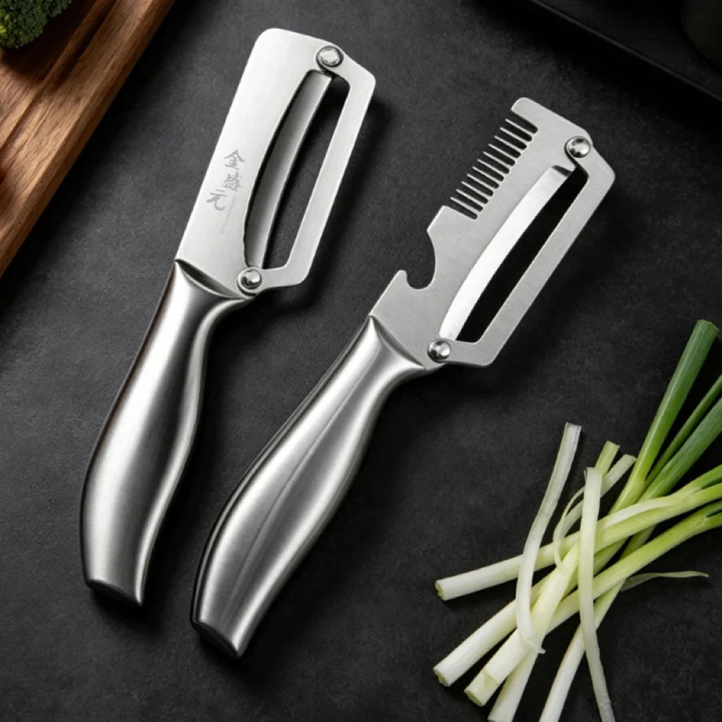 Stainless Steel Kitchen Peeler Potato Pumpkins Peeler Non-slip handle Household MultiFunction Vegetable Peeler ProfessionalGrade