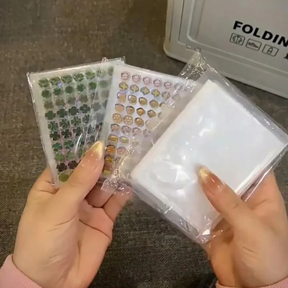 3500pcs/50 Sheets Vintage Clear Mini Stickers with Storage Book for Stationery Kids Gift Craft Supplies Scrapbooking Stickers