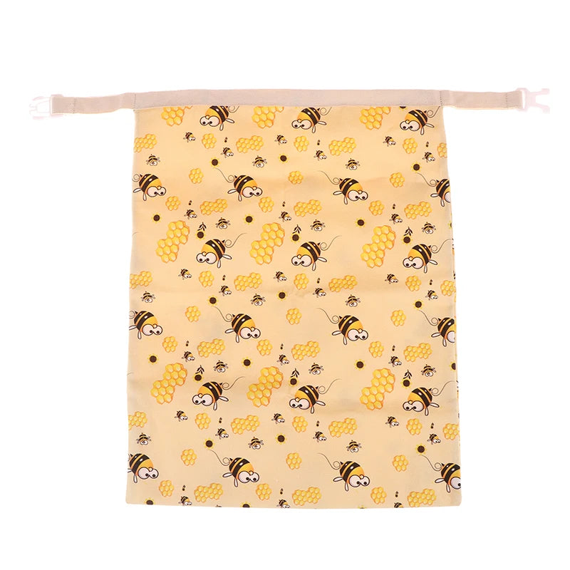 1Pcs Reusable Beeswax Food Wrap Bag Linen Cotton Bread Storage Bag Food Grade Eco Friendly Sandwich Pouch
