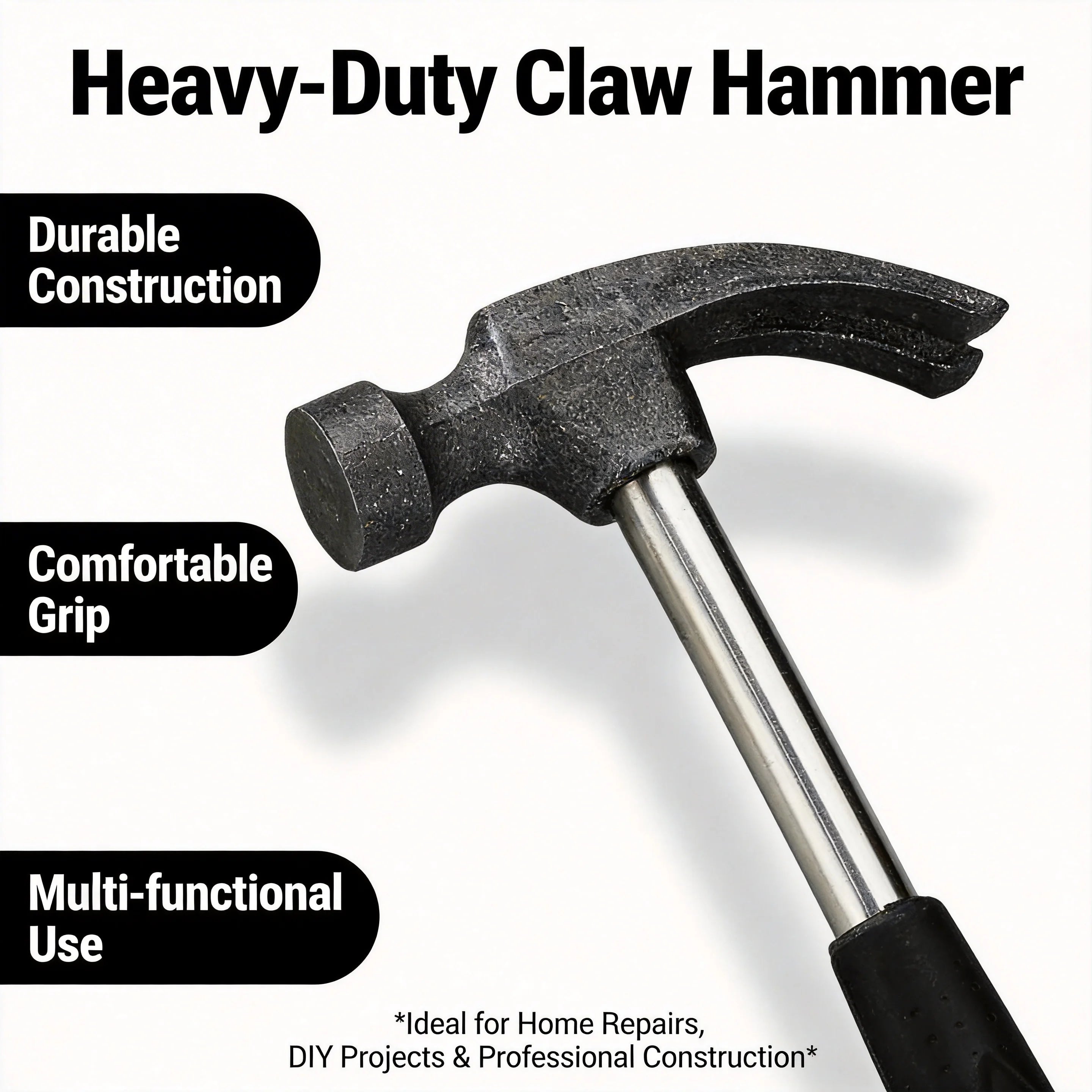 Professional Woodworking Hammer Special Steel Head with Ergonomic Wooden Handle, Durable Nail Hammer for Precision Craftsmanship
