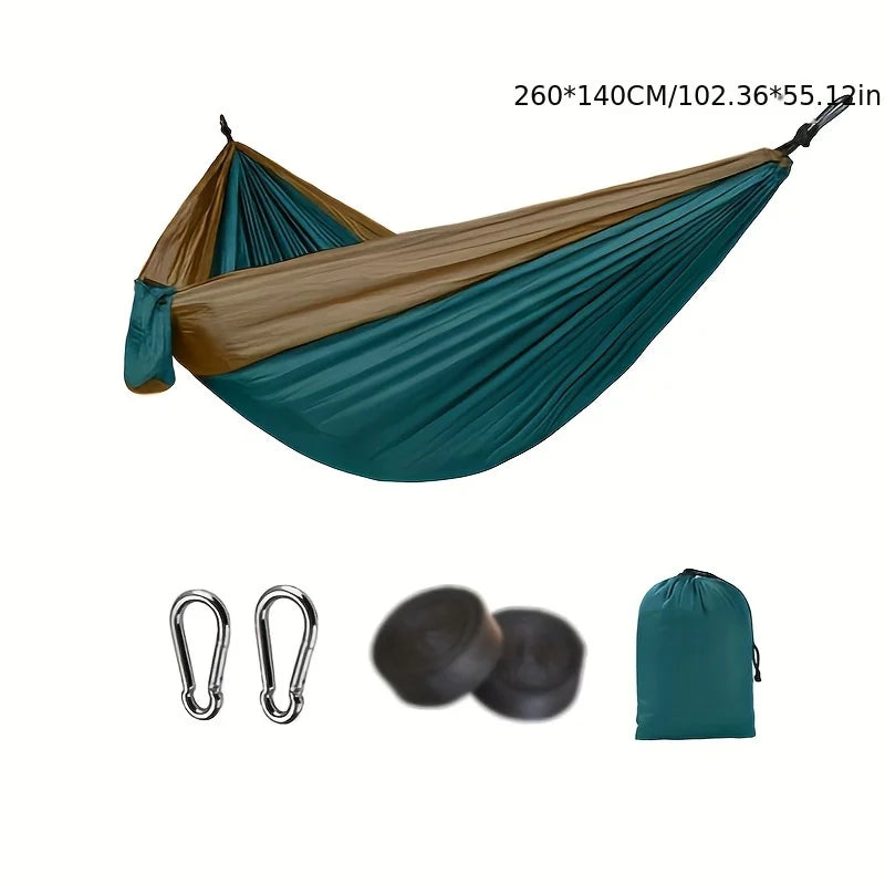 Hamaca portátil para acampar al aire libre, adecuada para mochilero, playa, patio trasero,  senderismo, todas las estaciones.