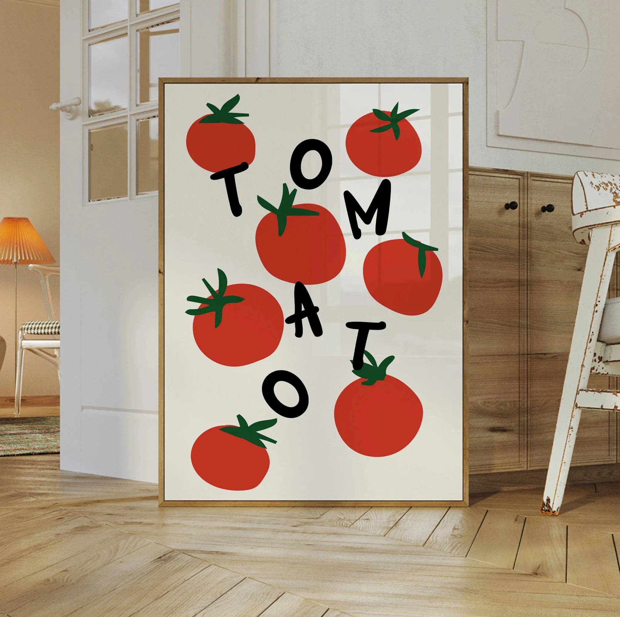 Retro Limon Cello Lemon Fruit Canvas Print Positano Lemon Strawberry Fruit Market Poster for Modern Bedroom Kitchen Home Decor