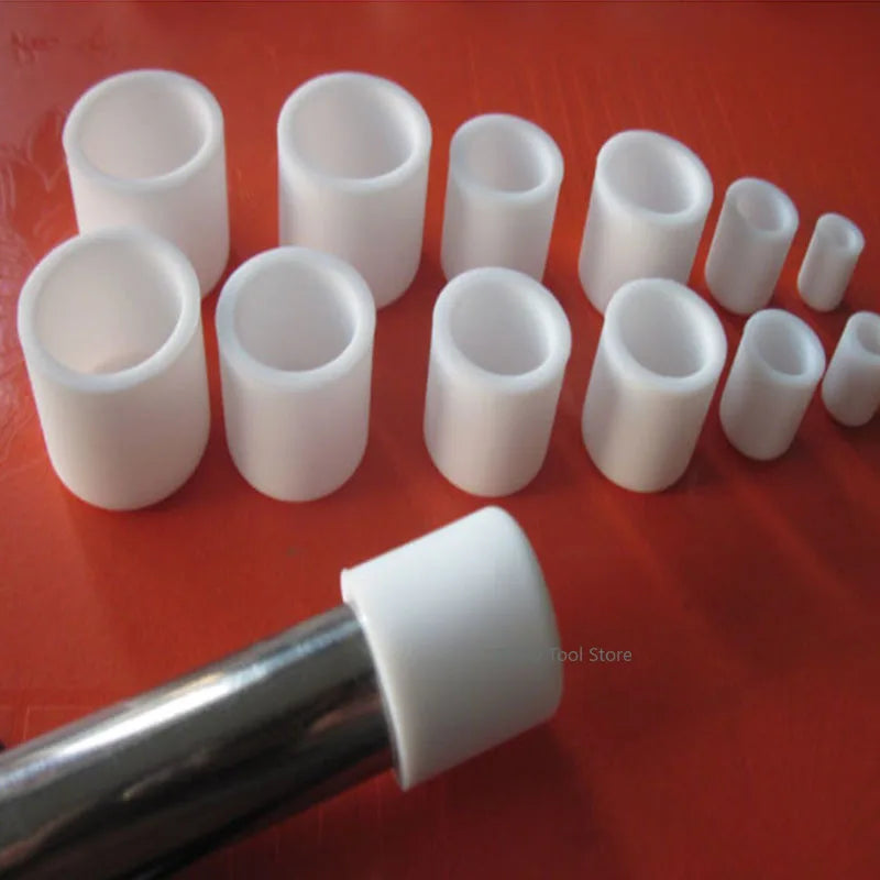  White Silicone rubber cover round steel pipe sleeve end protective cap anti-collision and high temperature resistant 3~68.5mm