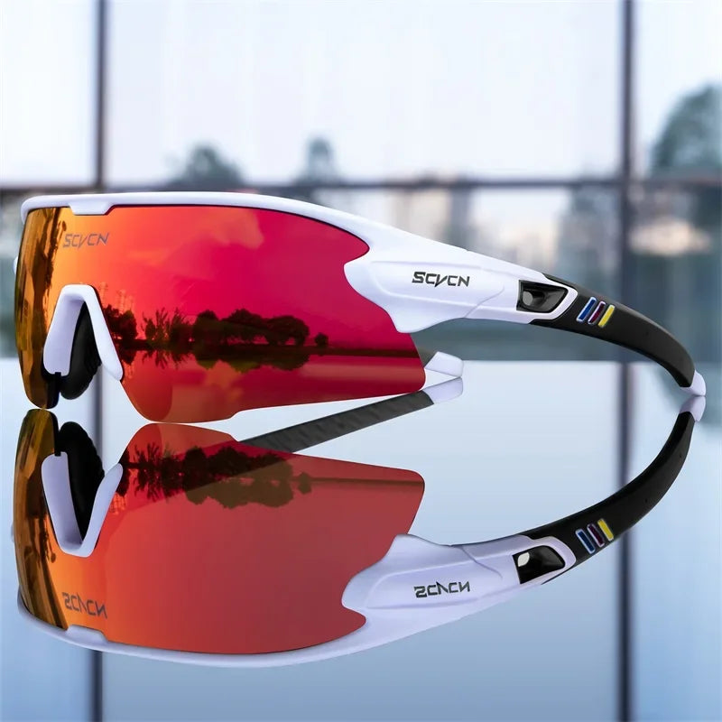 SCVCN UV400 Cycling glasses MTB Road Bike Riding Eyewear Outdoor Sport Sunglasses Running Driving Goggles Men Women camping golf