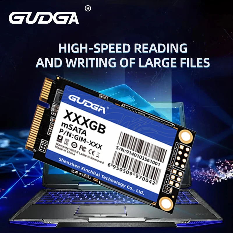 GUAGA mSATA SSD 64GB 128GB 256GB SSD 6Gb/s Msata 512GB Internal Solid Hard Drives SATAIII Hard Disk SSD For HP Laptop Desktop