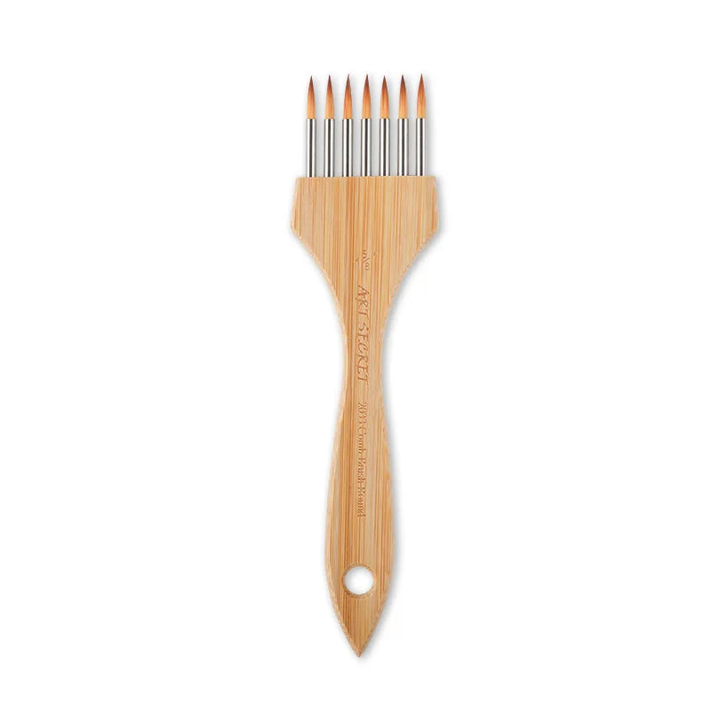 Multi-toothed Brush Comb ArtSecret Watercolor Acrylic Brushes 2033 Nylon Blend Wool Art Supplies