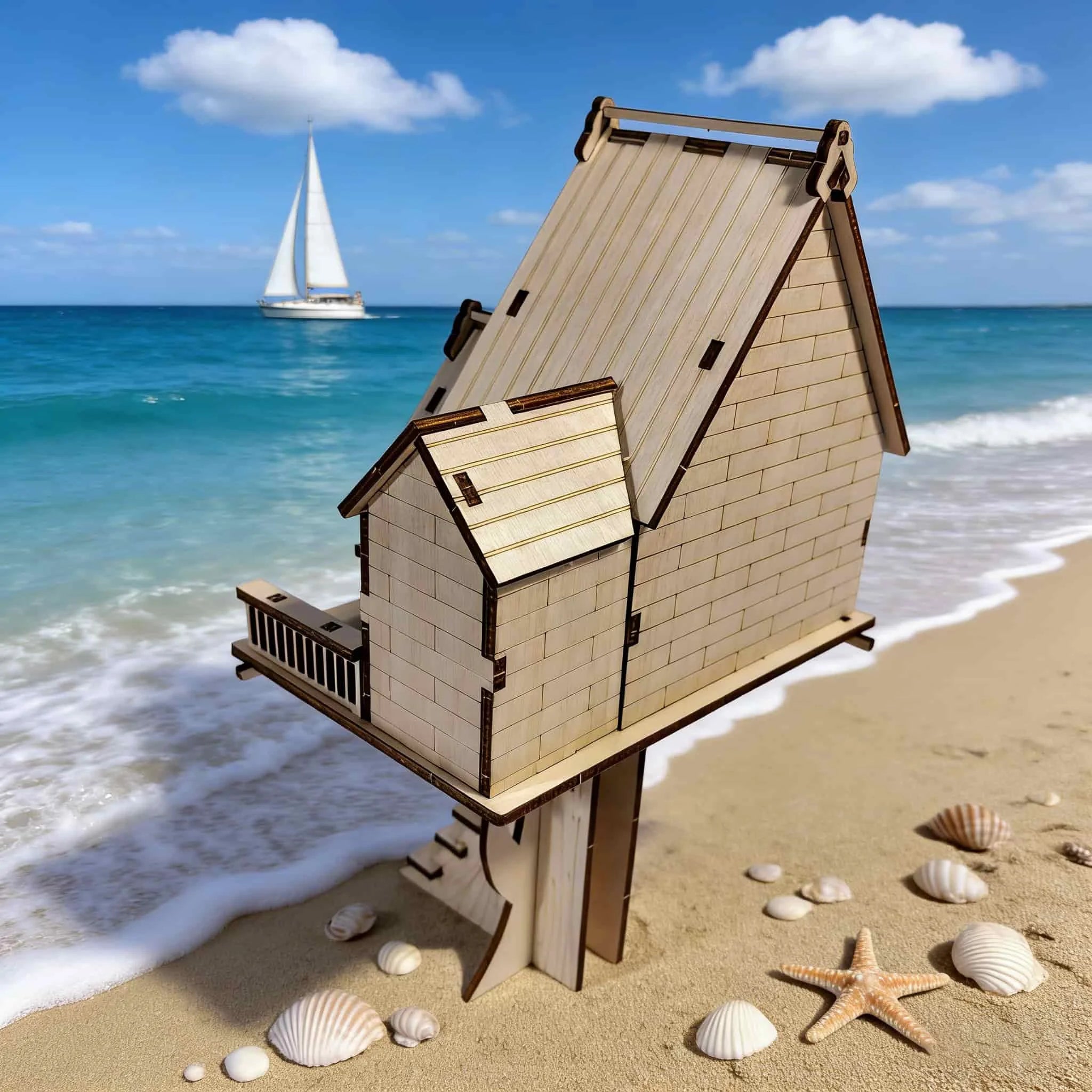 Treehouse 3D Wooden Puzzle Model: The Perfect Holiday Gift for Halloween, Christmas, and Birthdays