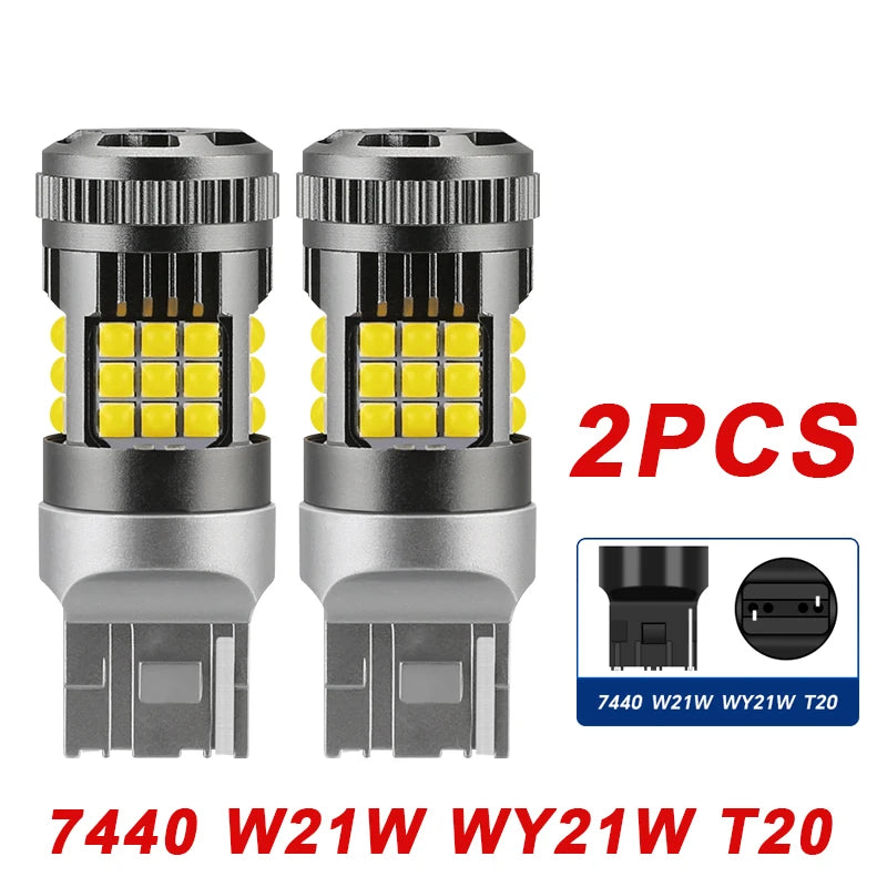 Yirui 2pcs Automobile Accessory LED Canbus 3030 36SMD Turn Signal Light Anti-strobe 1156 1157 7440 7443 With Fan Tail Brake Bulb